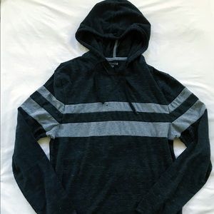 Black and grey sweater hoodie